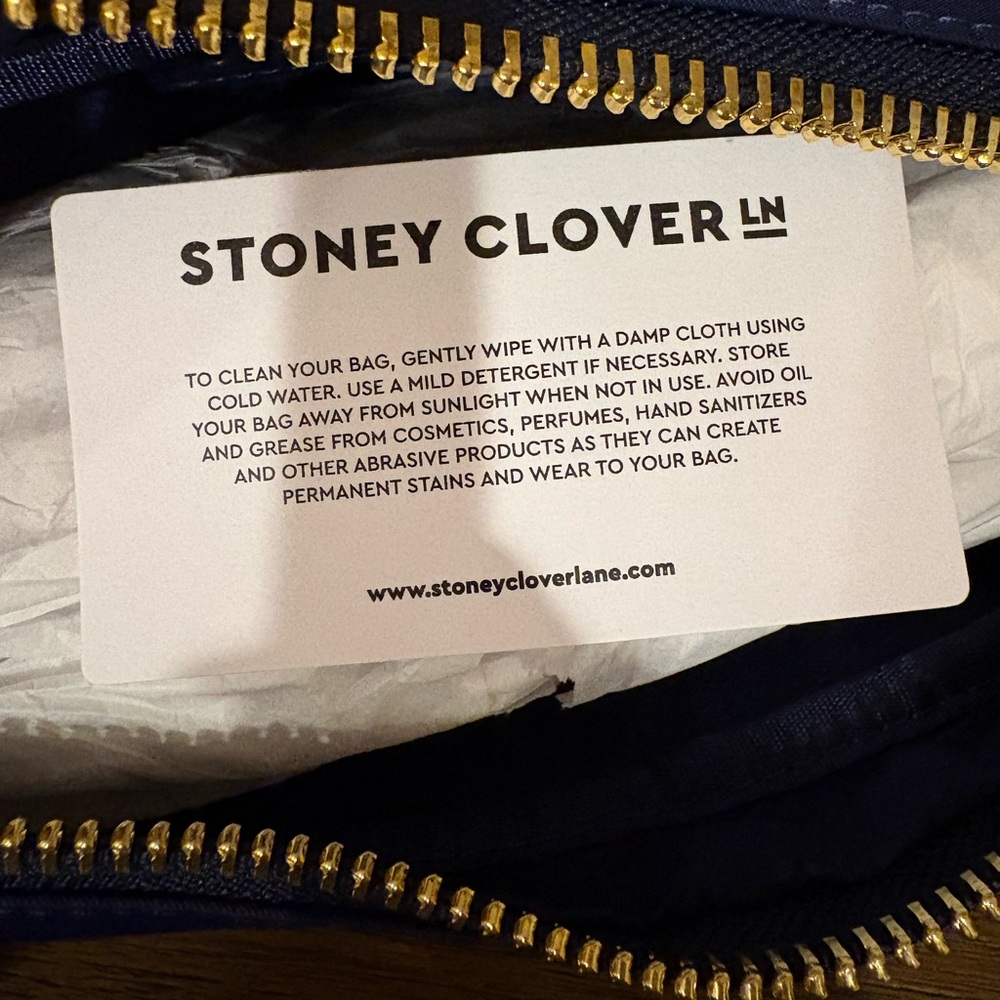 Stoney Clover Lane Sapphire “GLAM” Small Pouch - BRAND NEW - Picture 7 of 8